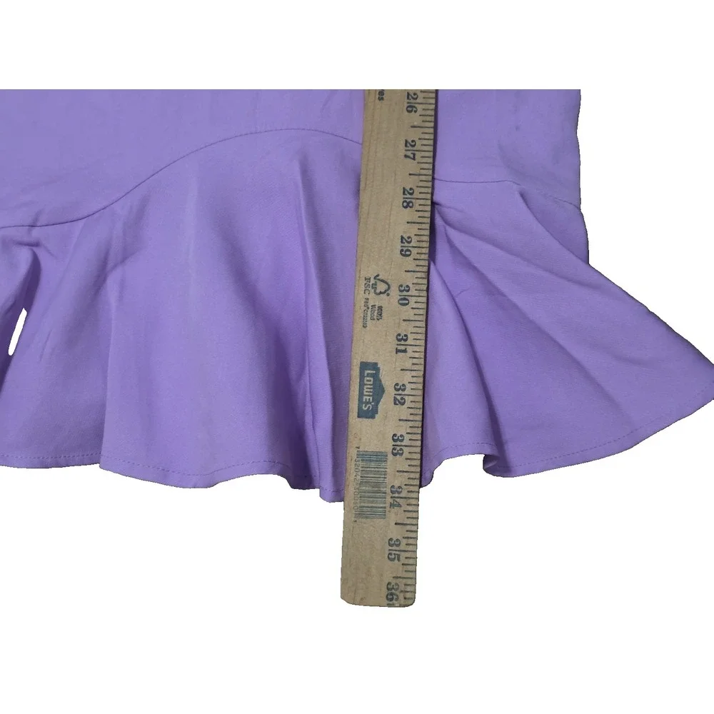 TCEC Asymmetrical One‎ Shoulder Ruffle Dress Size Medium Lavender CD01911